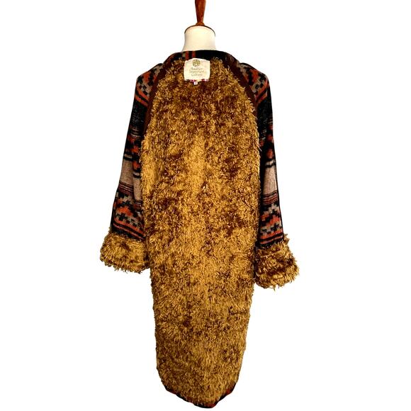 Early Y2K Another Important Culture Reversible Wool & Shearling Coat – M - Picture 11 of 12